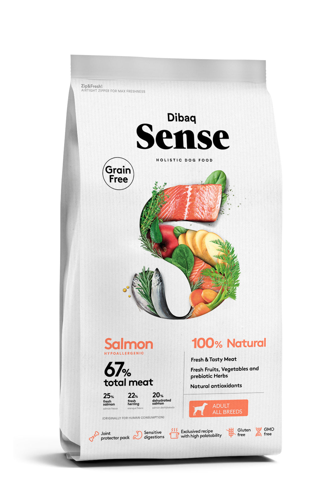 Dibaq Sense Lohi viljaton 2 kg & 12 kg